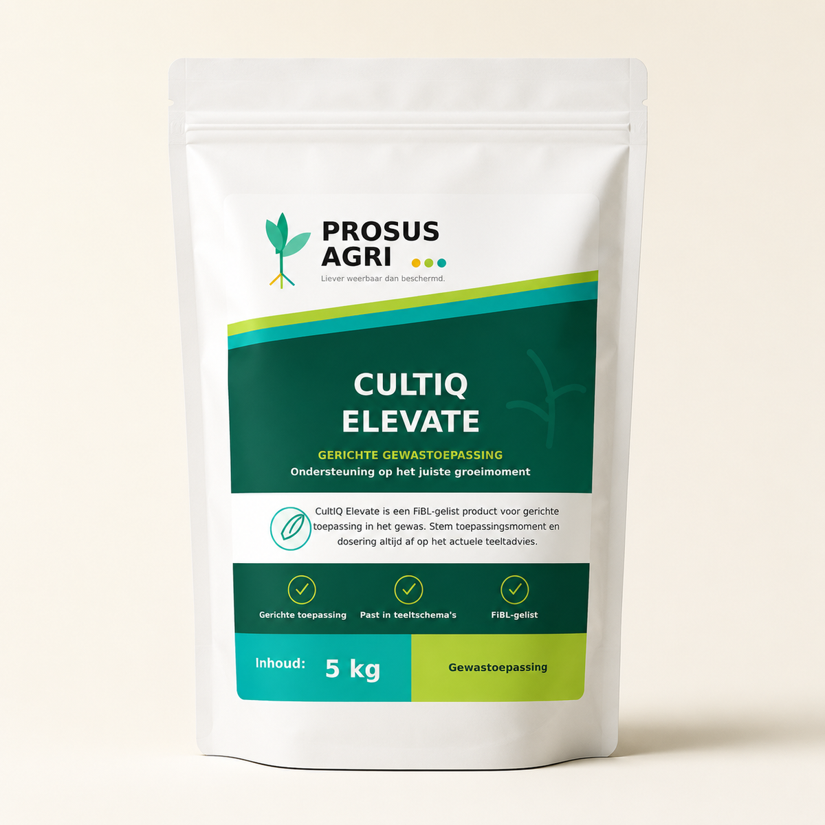 CultIQ Elevate 5 kg witte pouch